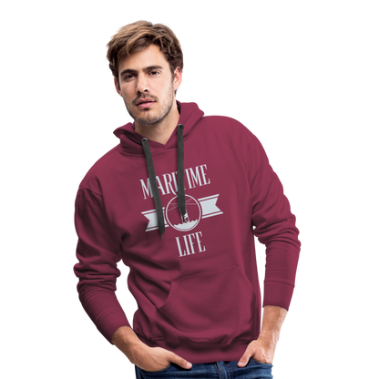 Men’s Premium Hoodie - Maritime Life - Bordeaux