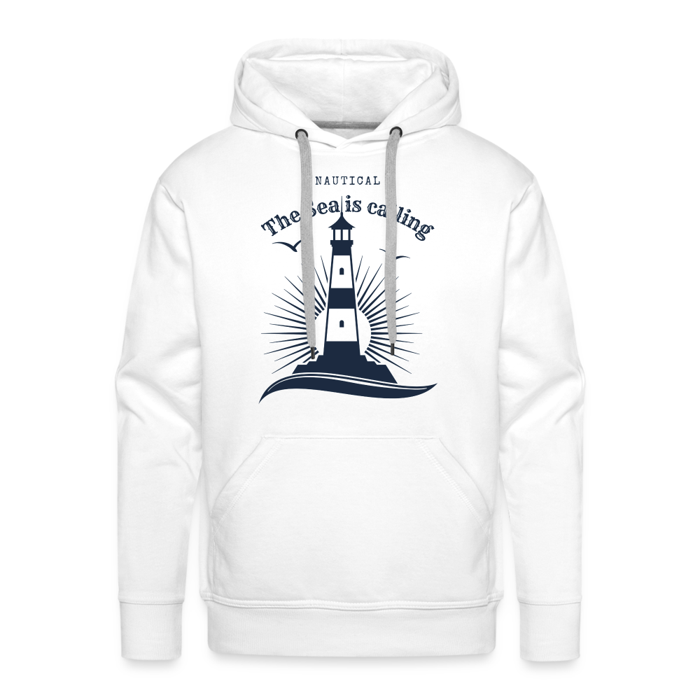 Men’s Premium Hoodie - The Sea is calling - weiß