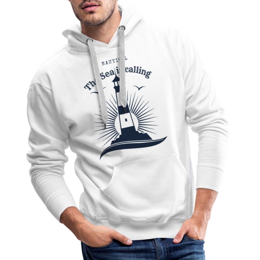 Men’s Premium Hoodie - The Sea is calling - weiß