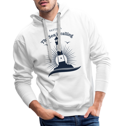 Men’s Premium Hoodie - The Sea is calling - weiß