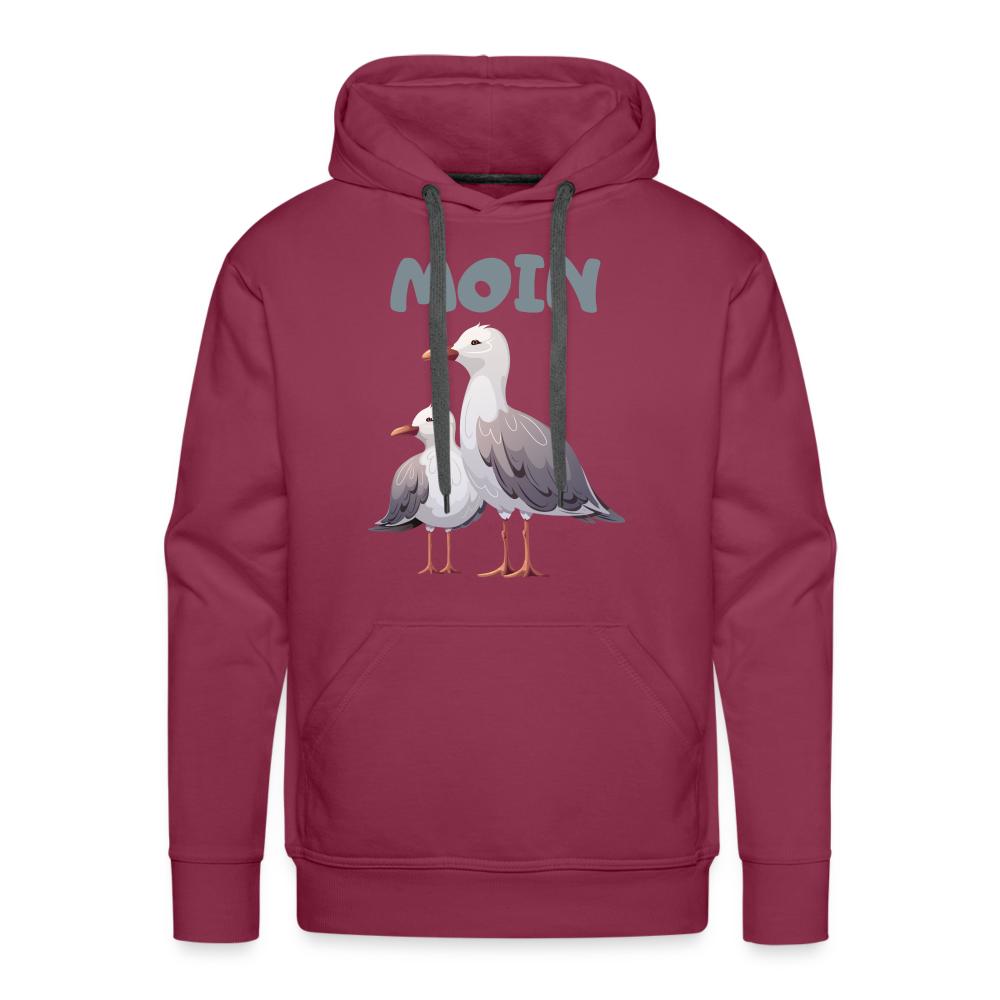 Men’s Premium Hoodie - Moin Möwe - Bordeaux