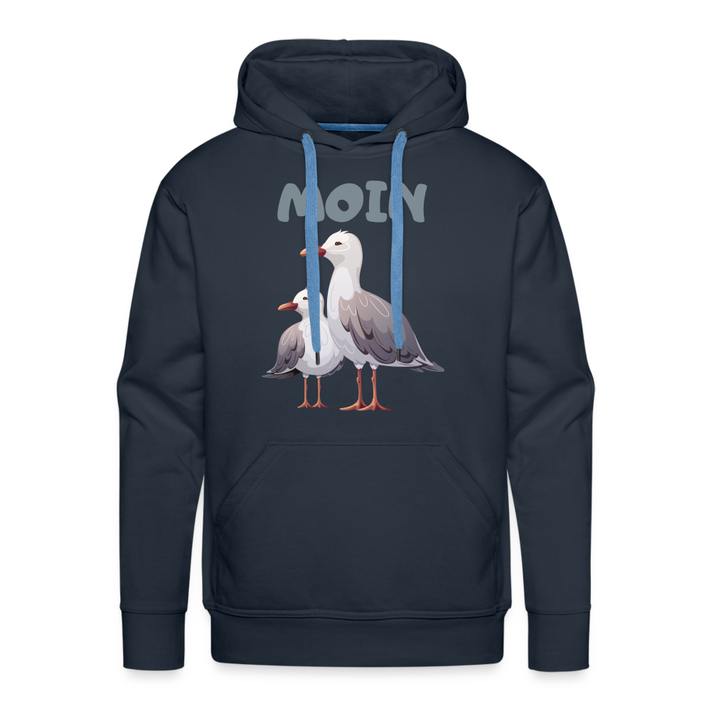 Men’s Premium Hoodie - Moin Möwe - Navy