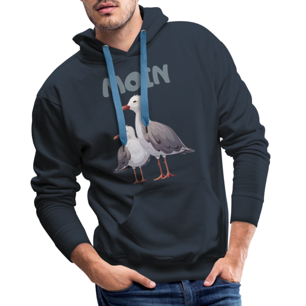 Men’s Premium Hoodie - Moin Möwe - Navy