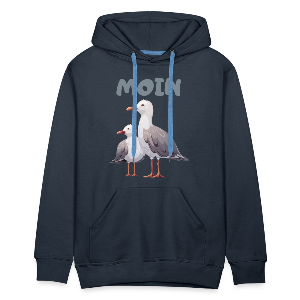 Men’s Premium Hoodie - Moin Möwe - Navy