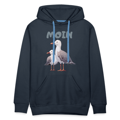 Men’s Premium Hoodie - Moin Möwe - Navy