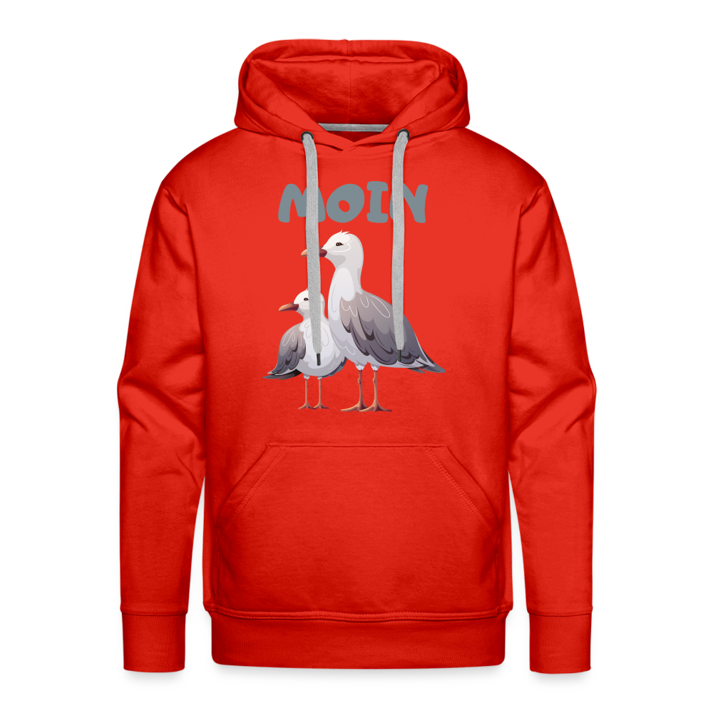 Men’s Premium Hoodie - Moin Möwe - Rot