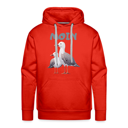 Men’s Premium Hoodie - Moin Möwe - Rot