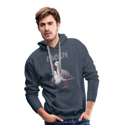 Men’s Premium Hoodie - Moin Möwe - Jeansblau