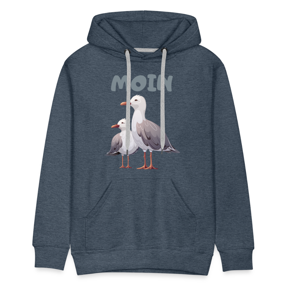 Men’s Premium Hoodie - Moin Möwe - Jeansblau