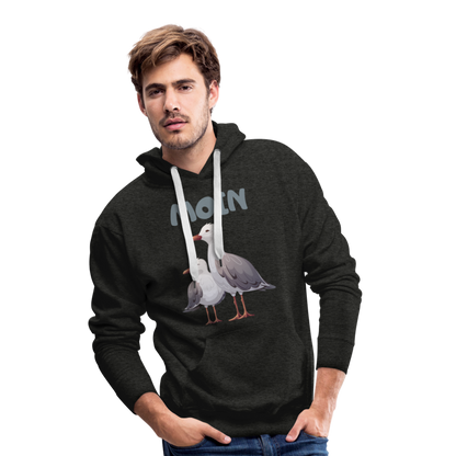 Men’s Premium Hoodie - Moin Möwe - Anthrazit