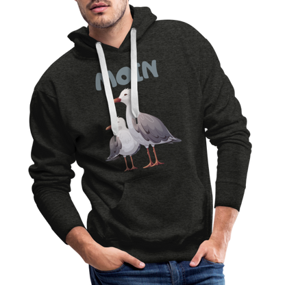 Men’s Premium Hoodie - Moin Möwe - Anthrazit