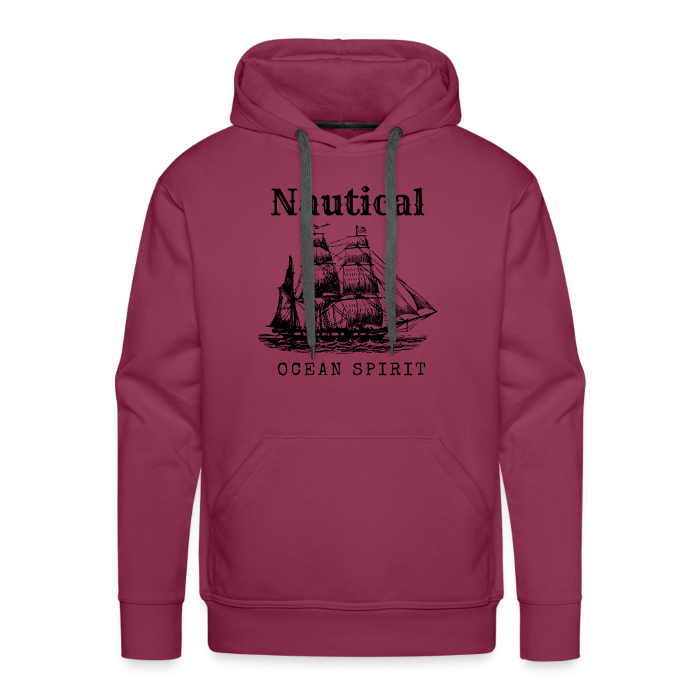 Men’s Premium Hoodie - Nautical Ocean Spirit - Bordeaux