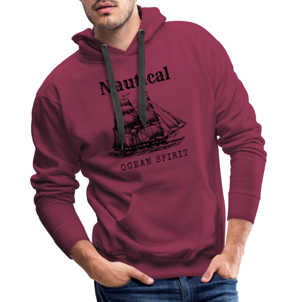 Men’s Premium Hoodie - Nautical Ocean Spirit - Bordeaux