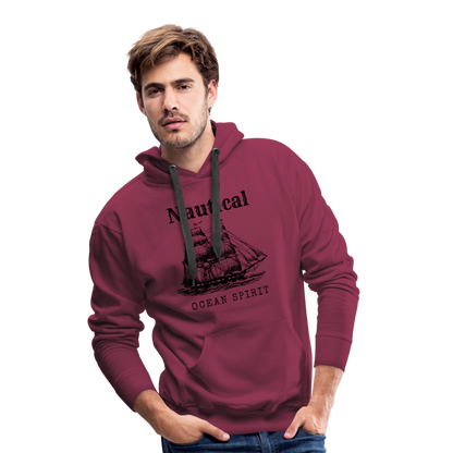 Men’s Premium Hoodie - Nautical Ocean Spirit - Bordeaux