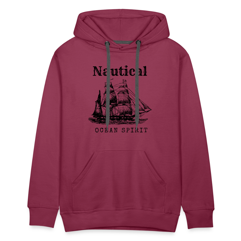 Men’s Premium Hoodie - Nautical Ocean Spirit - Bordeaux