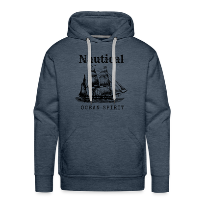 Men’s Premium Hoodie - Nautical Ocean Spirit - Jeansblau