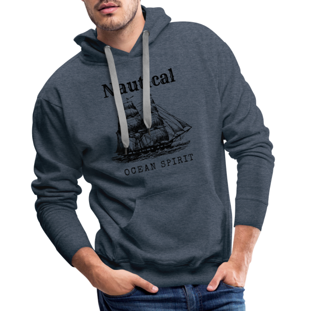 Men’s Premium Hoodie - Nautical Ocean Spirit - Jeansblau