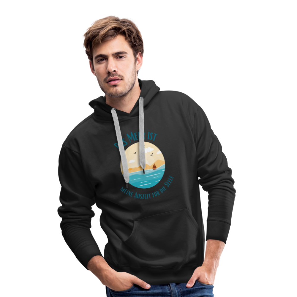 Men’s Premium Hoodie - Auszeit für die Seele - Schwarz