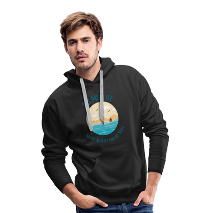 Men’s Premium Hoodie - Auszeit für die Seele - Schwarz