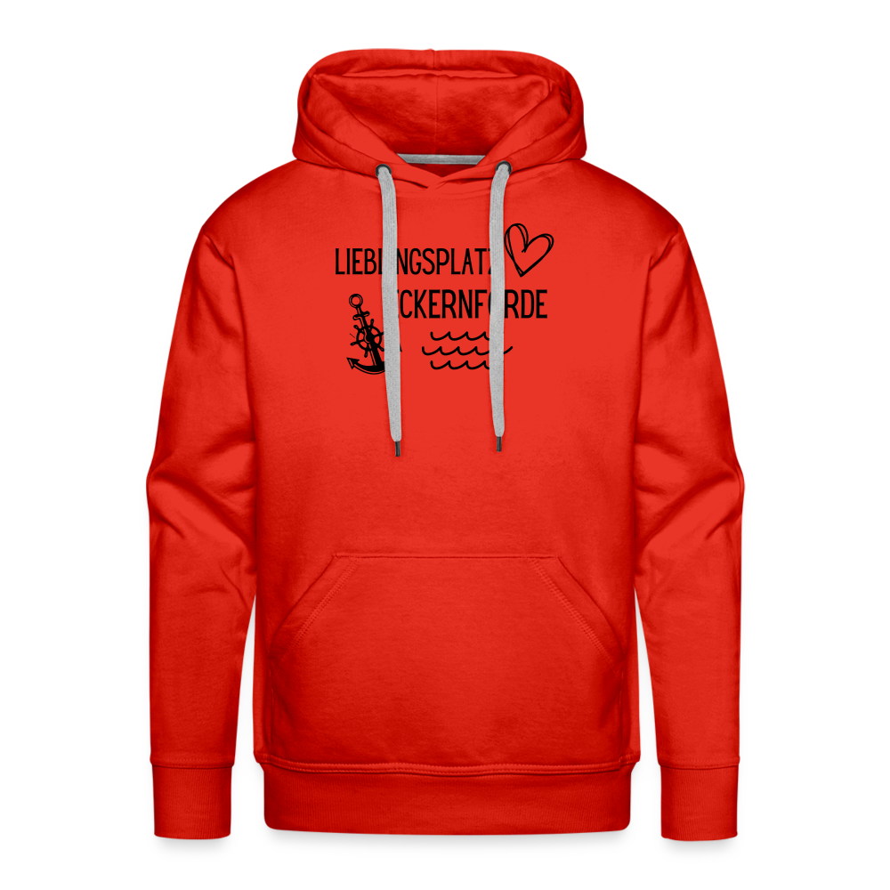 Men’s Premium Hoodie - Lieblingsplatz Eckernförde - Rot