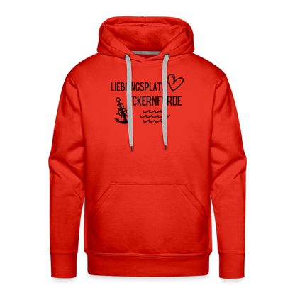 Men’s Premium Hoodie - Lieblingsplatz Eckernförde - Rot