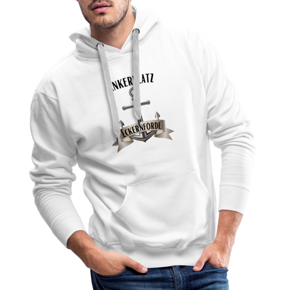 Men’s Premium Hoodie - Ankerplatz Eckernförde - weiß