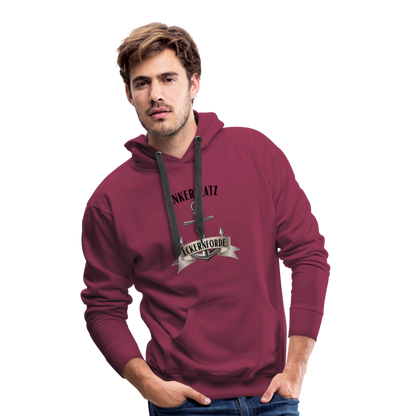 Men’s Premium Hoodie - Ankerplatz Eckernförde - Bordeaux