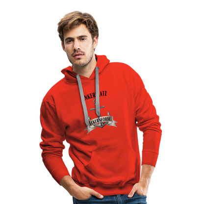 Men’s Premium Hoodie - Ankerplatz Eckernförde - Rot