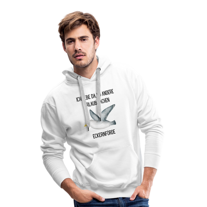 Men’s Premium Hoodie - Wo andere Urlaub machen - weiß