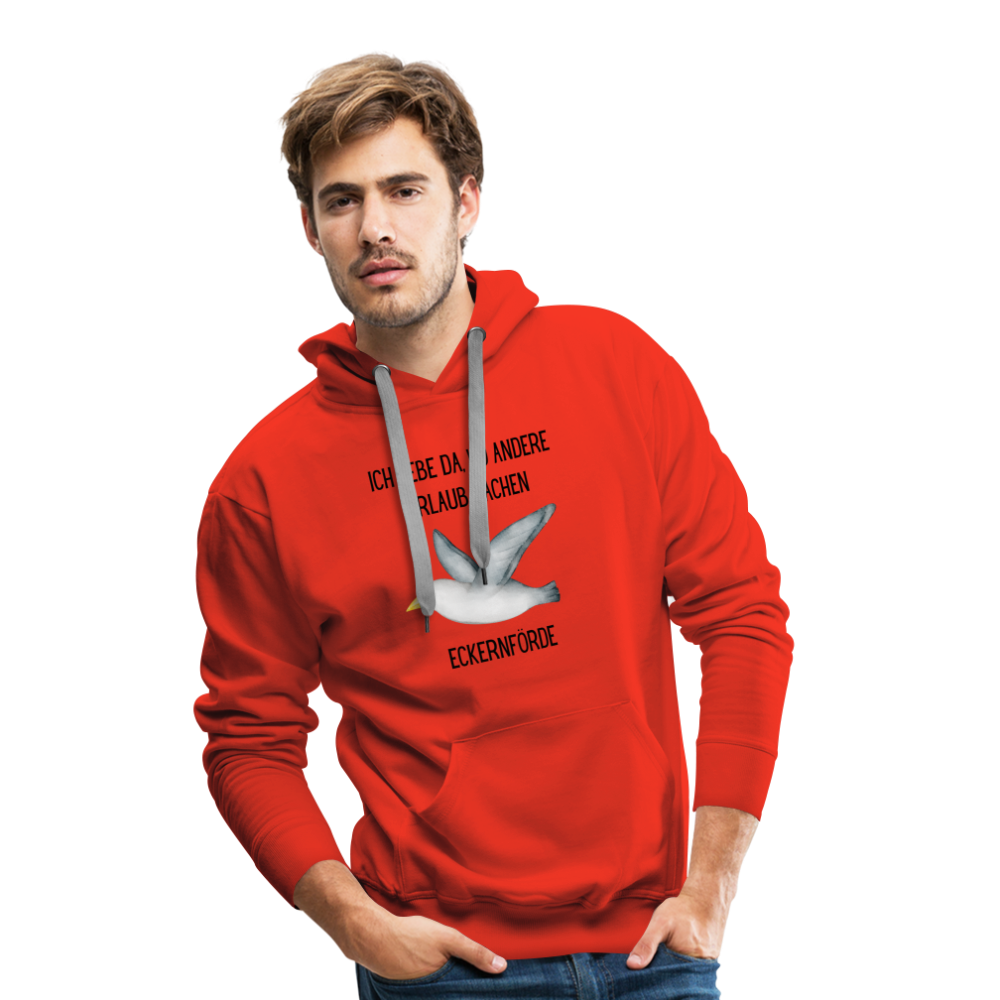 Men’s Premium Hoodie - Wo andere Urlaub machen - Rot