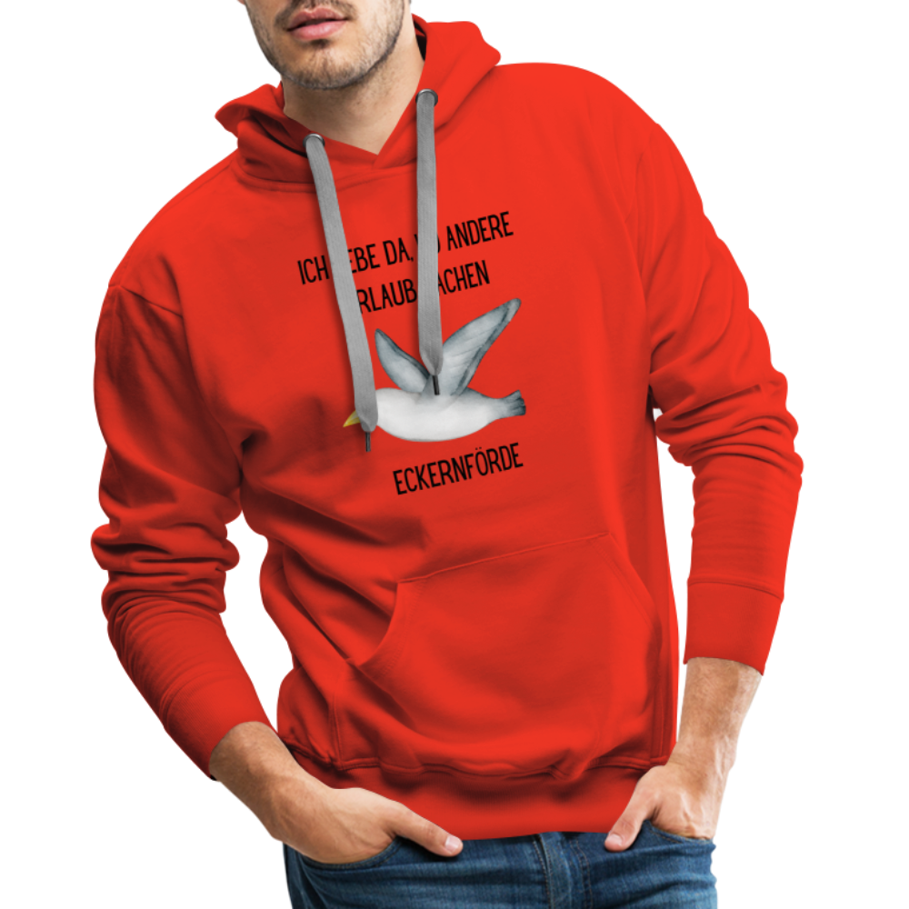 Men’s Premium Hoodie - Wo andere Urlaub machen - Rot