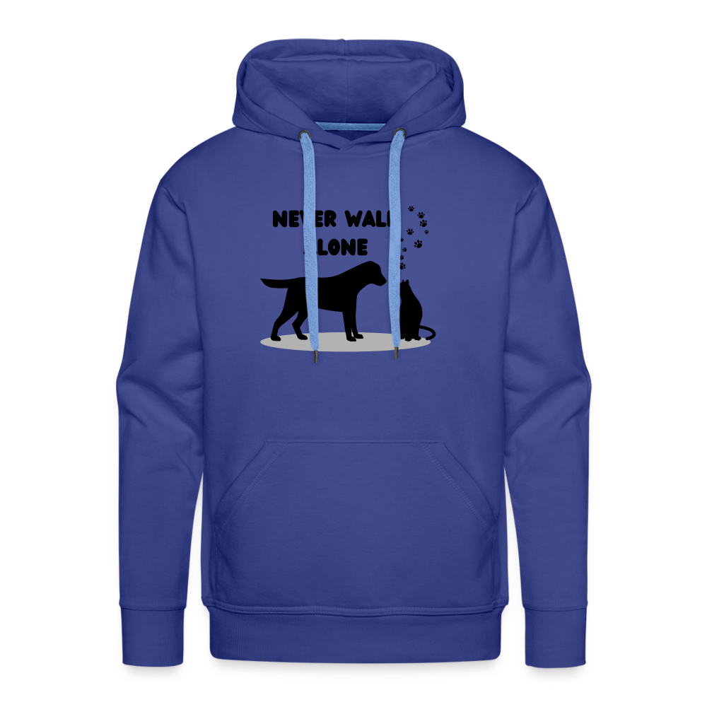 Men’s Premium Hoodie - Never walk alone - Königsblau