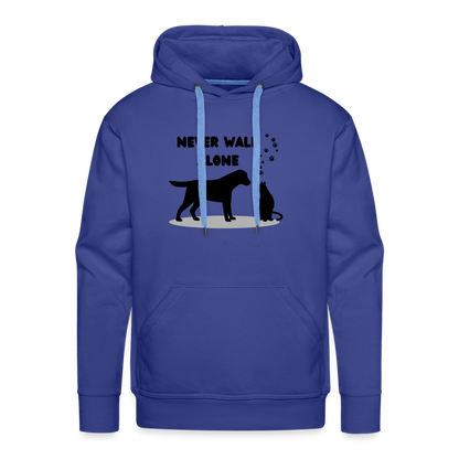 Men’s Premium Hoodie - Never walk alone - Königsblau