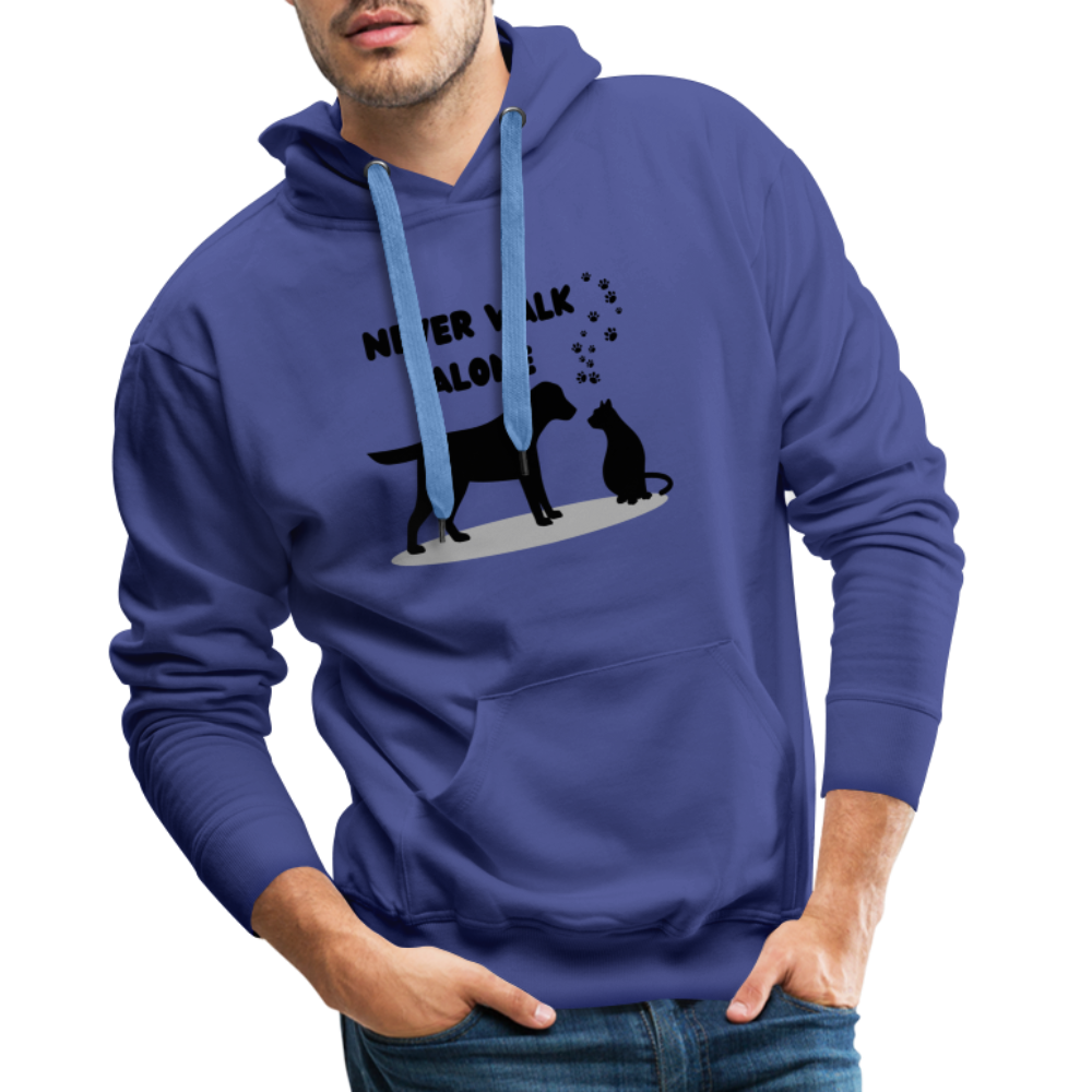 Men’s Premium Hoodie - Never walk alone - Königsblau