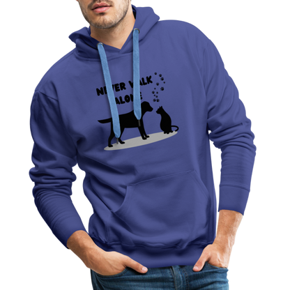 Men’s Premium Hoodie - Never walk alone - Königsblau