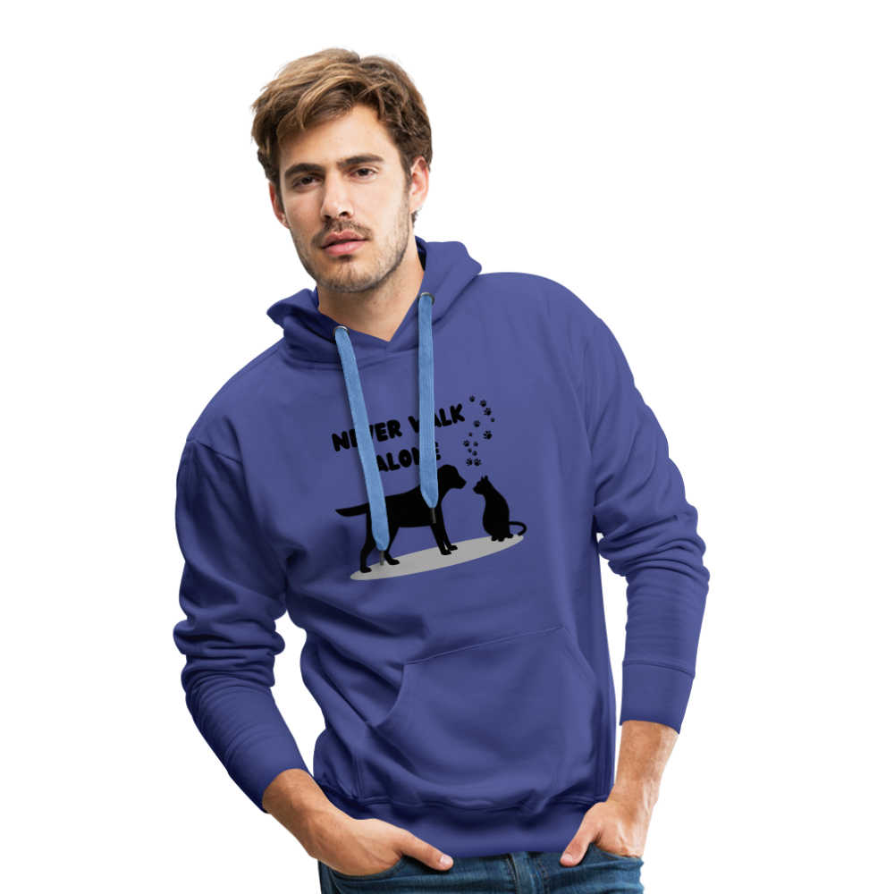 Men’s Premium Hoodie - Never walk alone - Königsblau