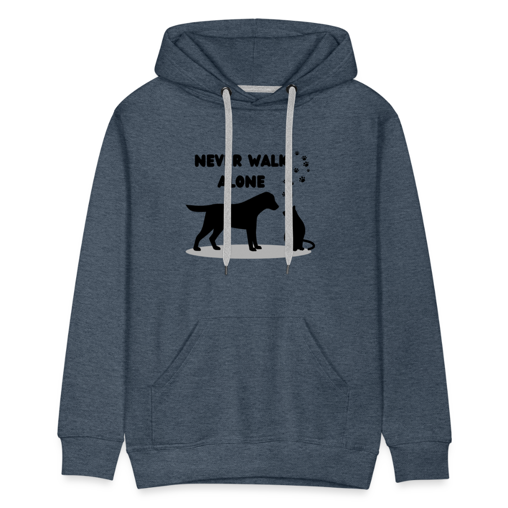 Men’s Premium Hoodie - Never walk alone - Jeansblau