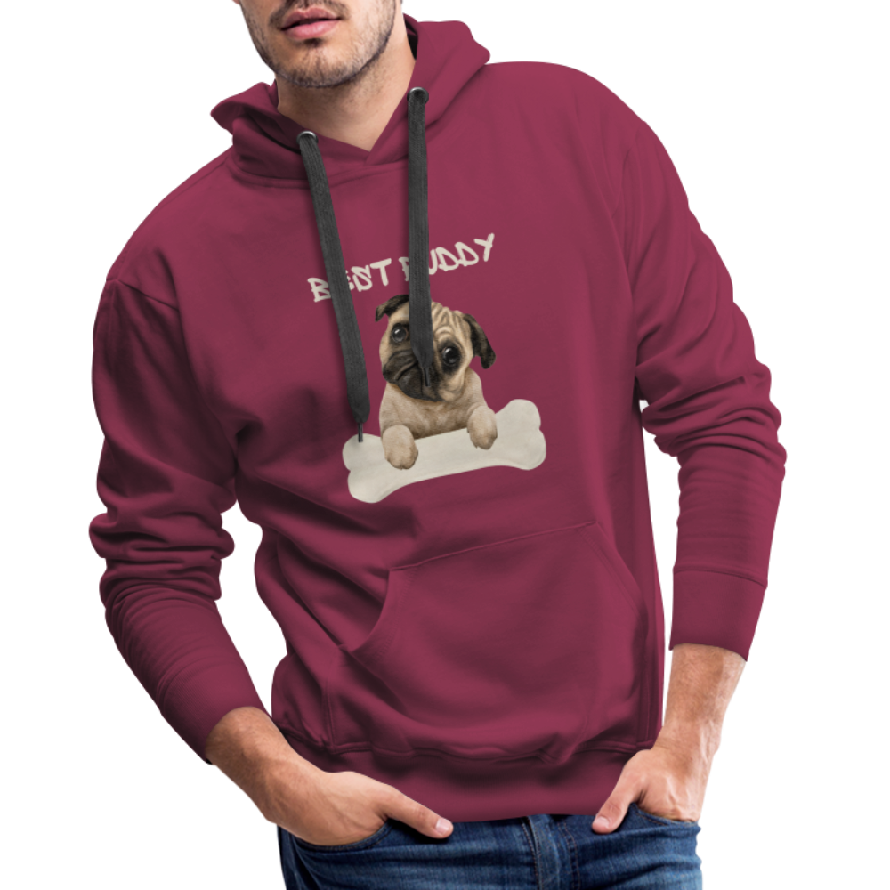 Men’s Premium Hoodie - Best Buddy - Bordeaux