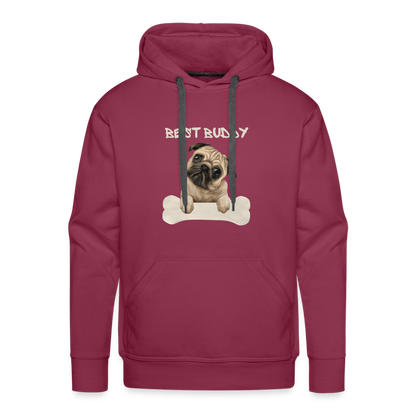 Men’s Premium Hoodie - Best Buddy - Bordeaux