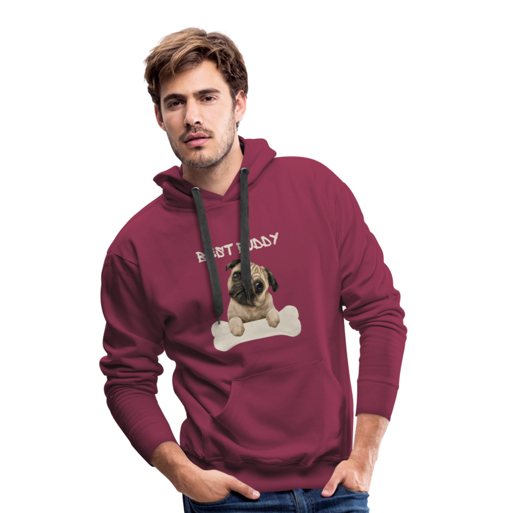 Men’s Premium Hoodie - Best Buddy - Bordeaux