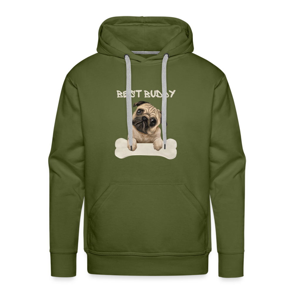 Men’s Premium Hoodie - Best Buddy - Olivgrün