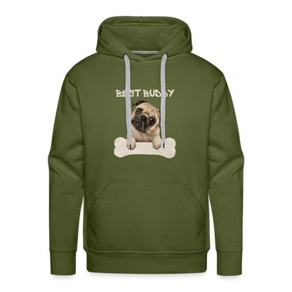 Men’s Premium Hoodie - Best Buddy - Olivgrün