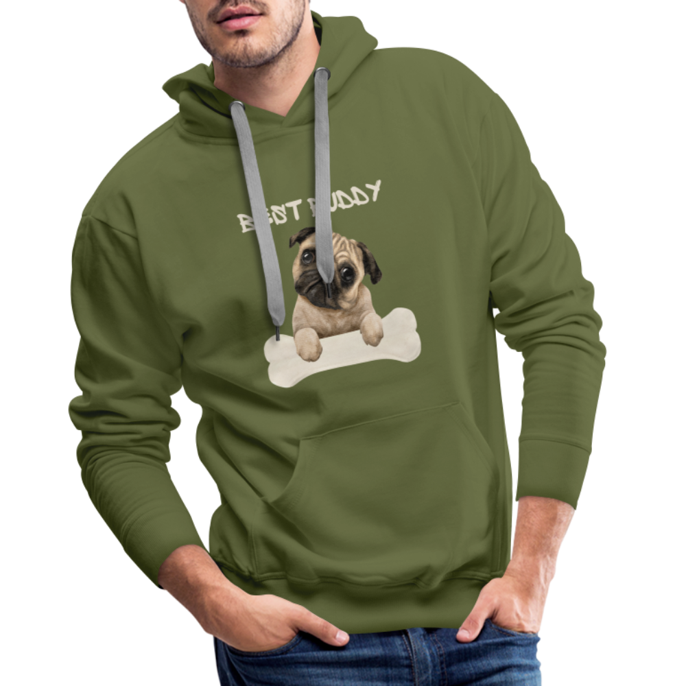 Men’s Premium Hoodie - Best Buddy - Olivgrün