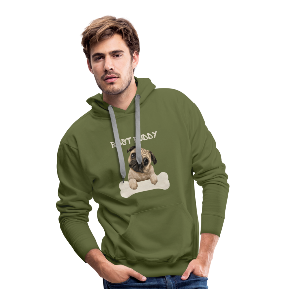 Men’s Premium Hoodie - Best Buddy - Olivgrün