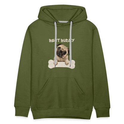 Men’s Premium Hoodie - Best Buddy - Olivgrün