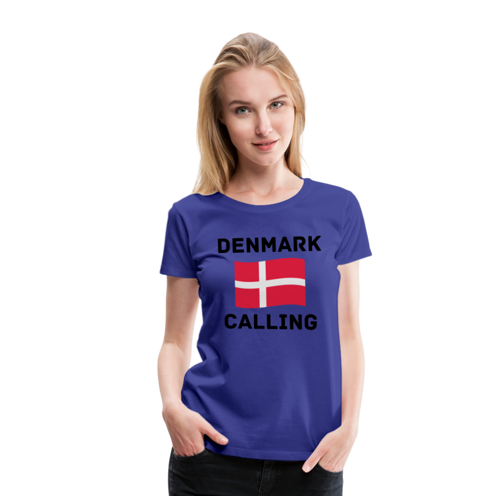 Frauen Premium T-Shirt - Denmark Calling - Königsblau