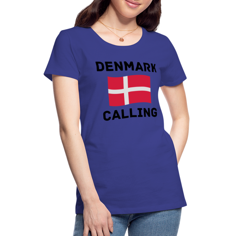 Frauen Premium T-Shirt - Denmark Calling - Königsblau