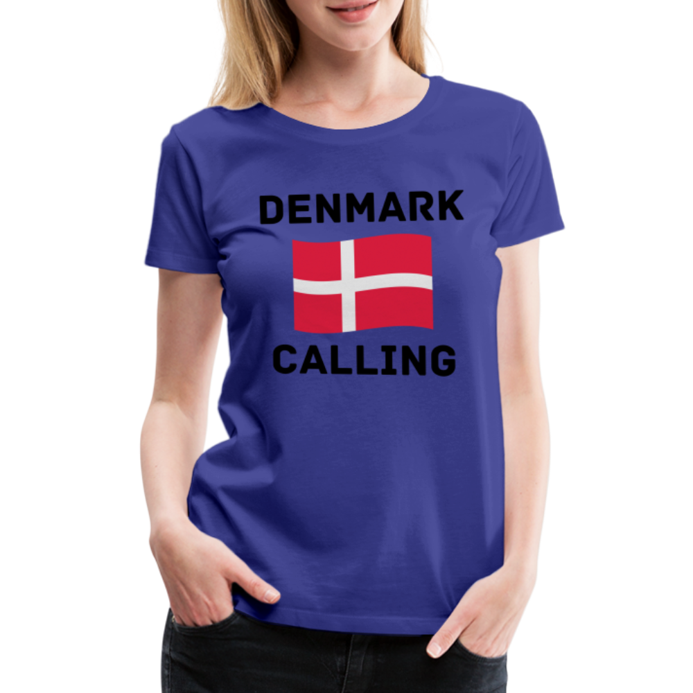 Frauen Premium T-Shirt - Denmark Calling - Königsblau