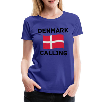 Frauen Premium T-Shirt - Denmark Calling - Königsblau