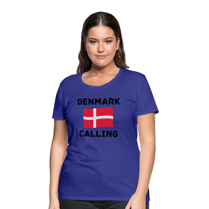 Frauen Premium T-Shirt - Denmark Calling - Königsblau